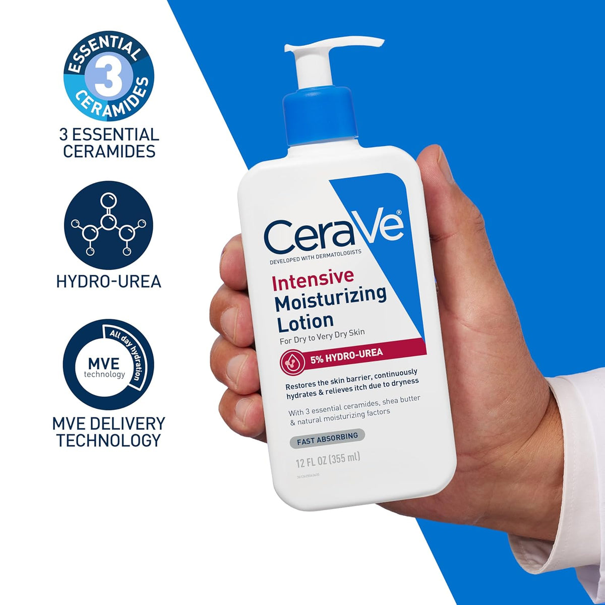 CeraVe Hydro-Urea Body Cream – Practical Get-Well Gift for Elderly Parents with Itchy Skin