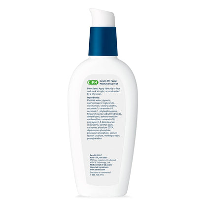 CeraVe PM Night Moisturizer – Uncluttered Skincare Essential with Ceramides & Hyaluronic Acid