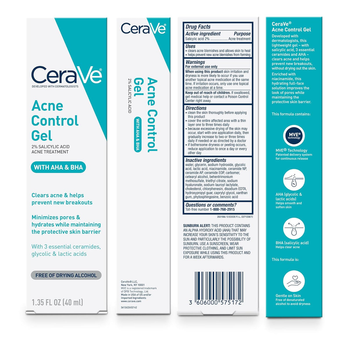 CeraVe Salicylic Acid Gel – Alcohol-Free, Barrier-Friendly Acne Care for Reactive Skin