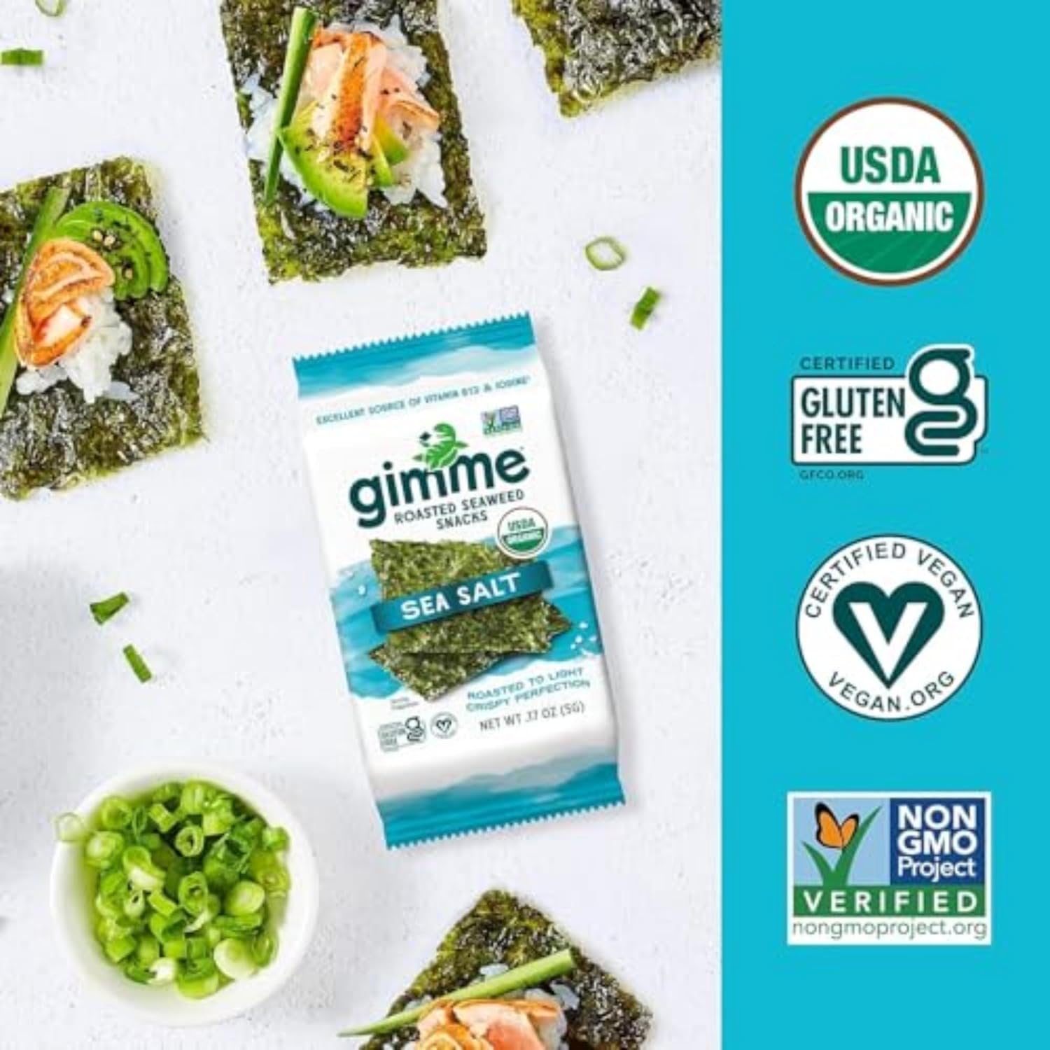 certified organic, non-gmo, gluten-free, keto-friendly, and vegan