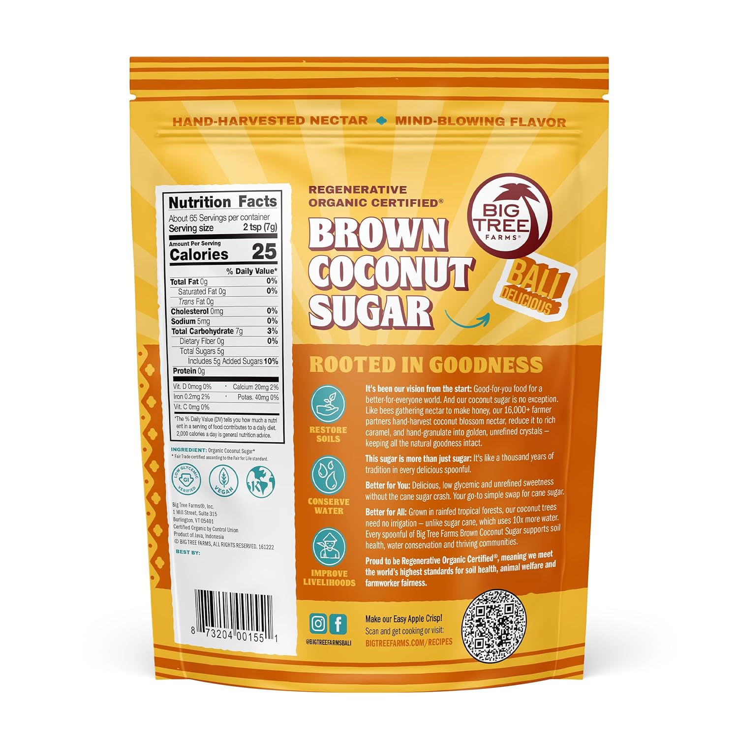 certified organic, unrefined coconut blossom nectar origin