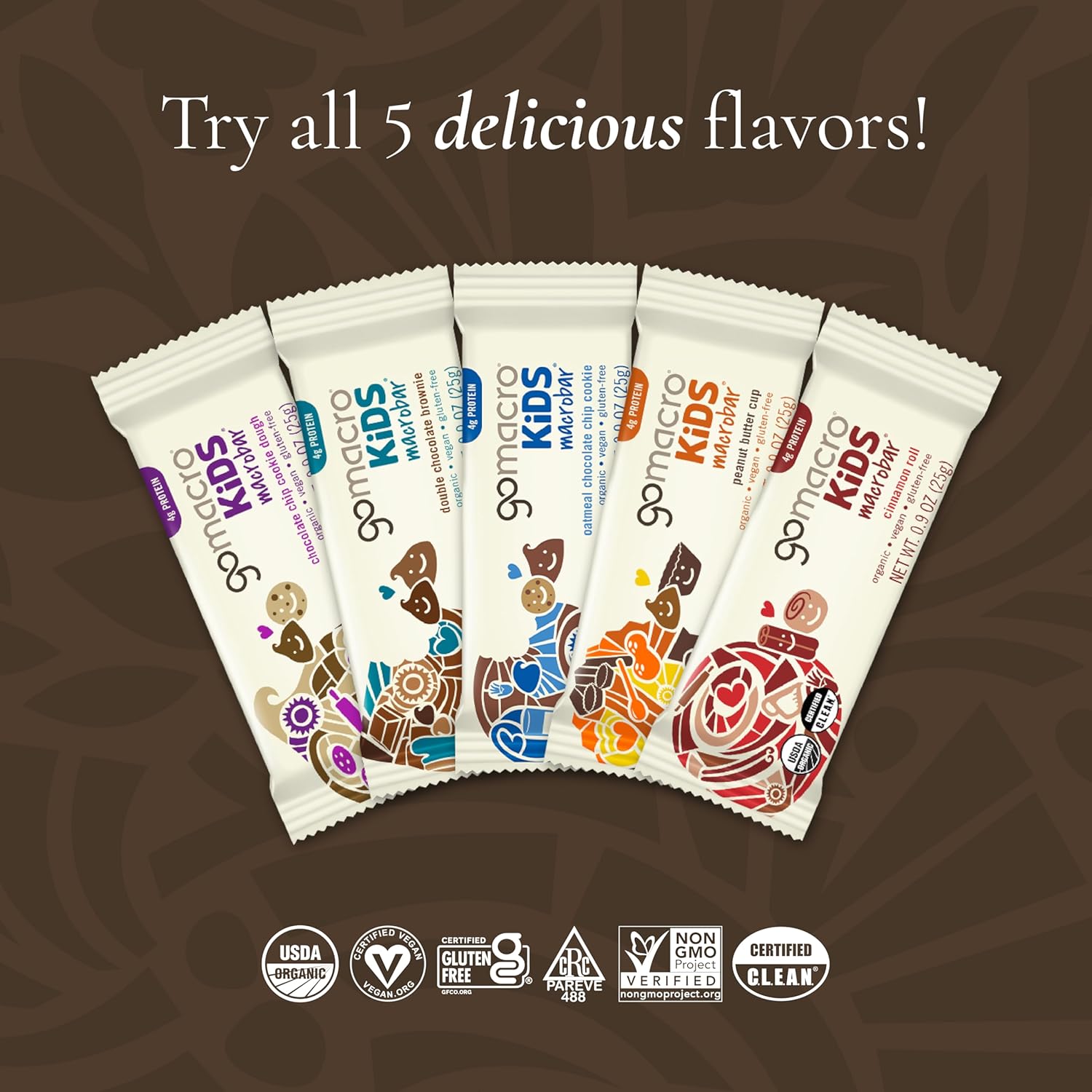 certified organic, vegan, gluten-free, kosher, non-gmo, c.l.e.a.n., and fodmap friendly