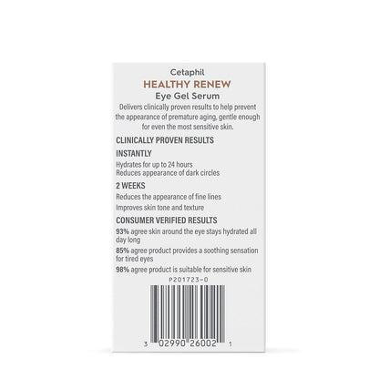 Cetaphil Healthy Renew Eye Gel Serum – Premium Dermatologist Developed Eye Treatment, Elegant Vanity Anti Aging Serum