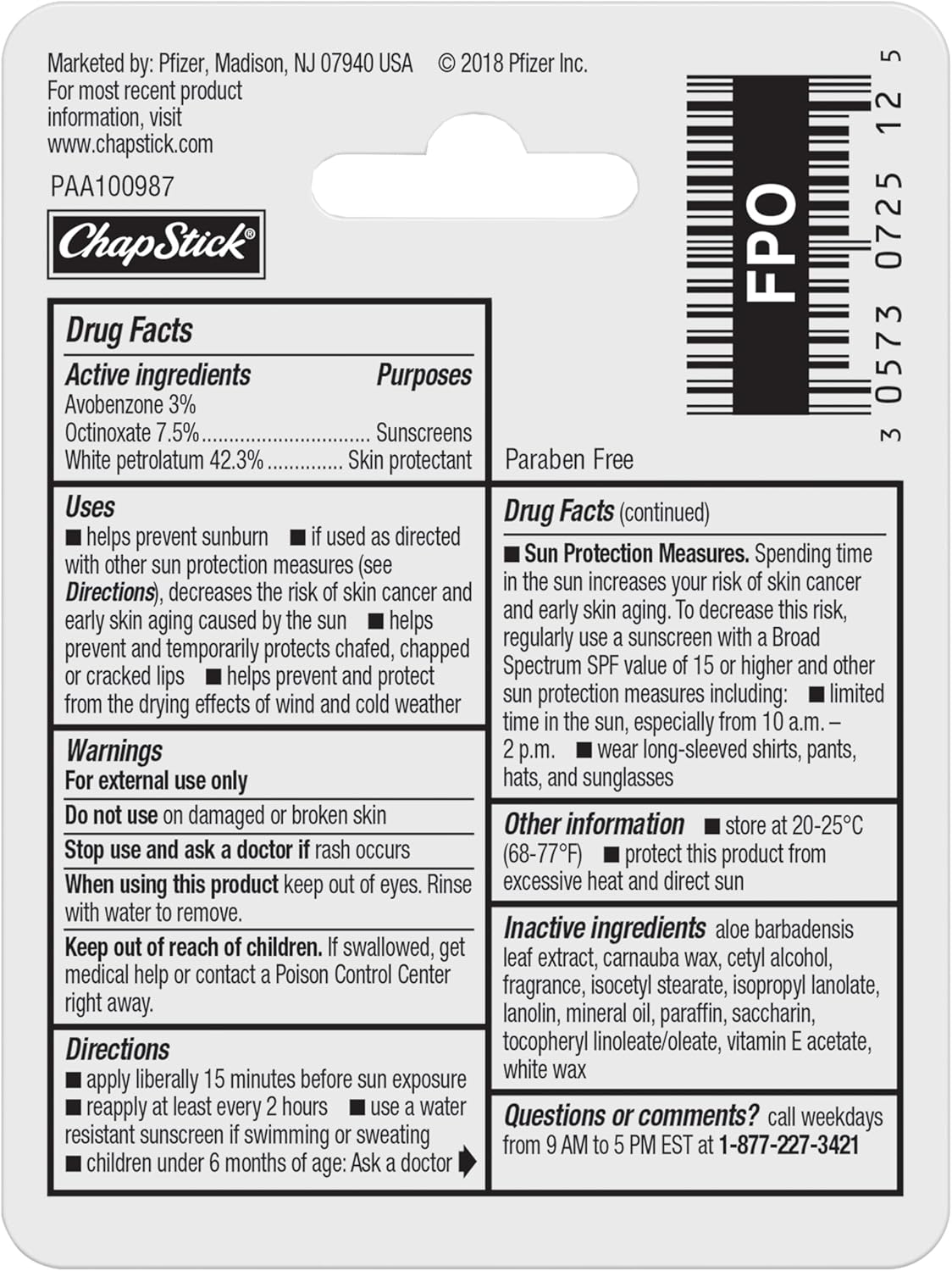 ChapStick Moisturizer Original Lip Balm – Bulk Household Pack for Kids' Rooms, Nursery Vanities and Dad's Work Locker, 12 Pack