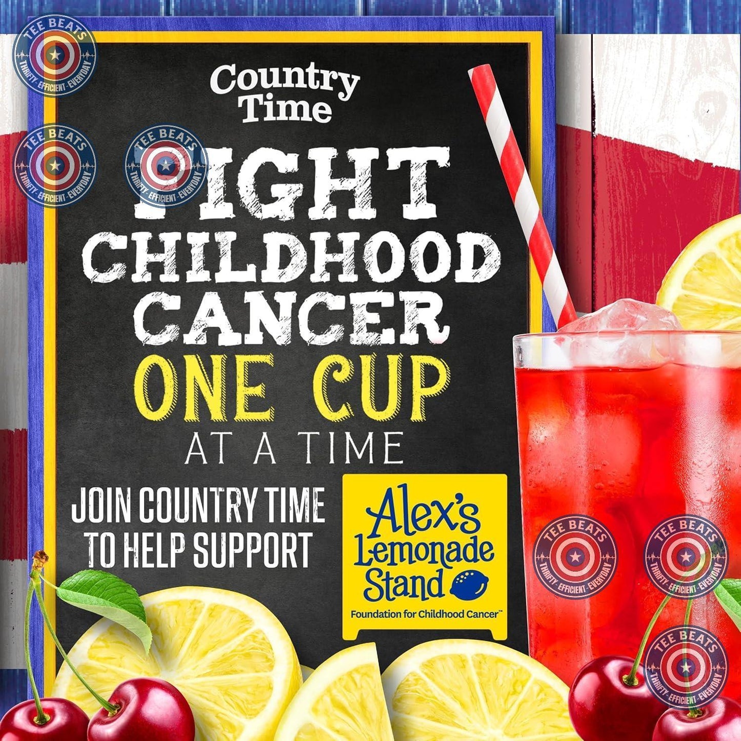 charitable tie-in: supports alex's lemonade stand foundation