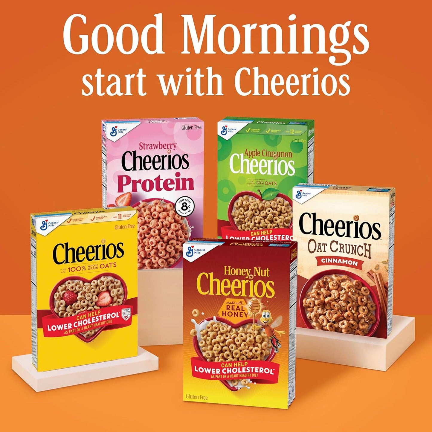 Cheerios Hearty Nut Medley Maple Cinnamon – Fiber-Rich Breakfast Cereal for Wellness-Focused Adults, 6g Fiber Serving, 20 oz