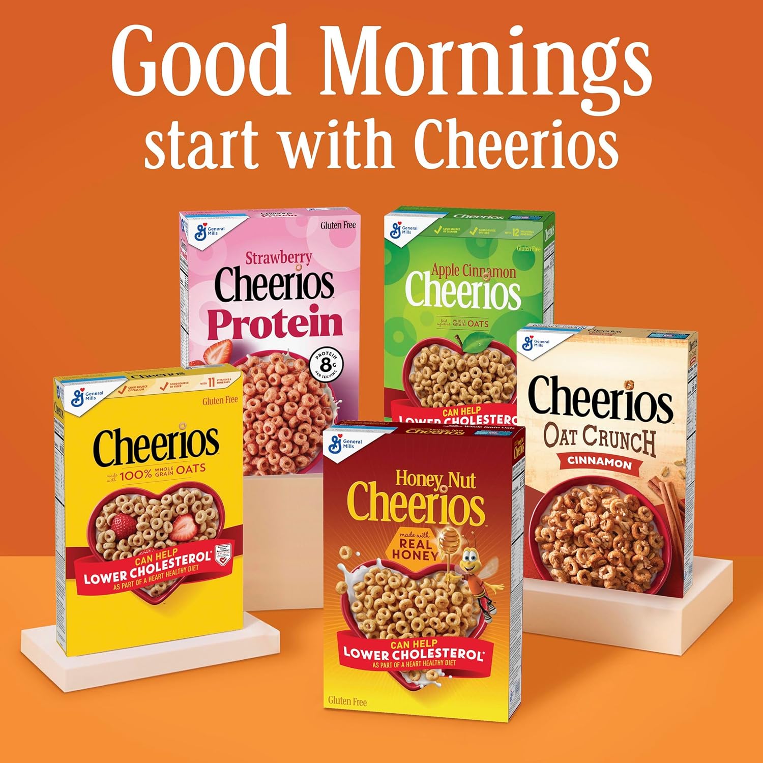 Cheerios Hearty Nut Medley Maple Cinnamon – Fiber-Rich Breakfast Cereal for Wellness-Focused Adults, 6g Fiber Serving, 20 oz