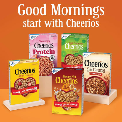 Cheerios Hearty Nut Medley Maple Cinnamon – Fiber-Rich Breakfast Cereal for Wellness-Focused Adults, 6g Fiber Serving, 20 oz