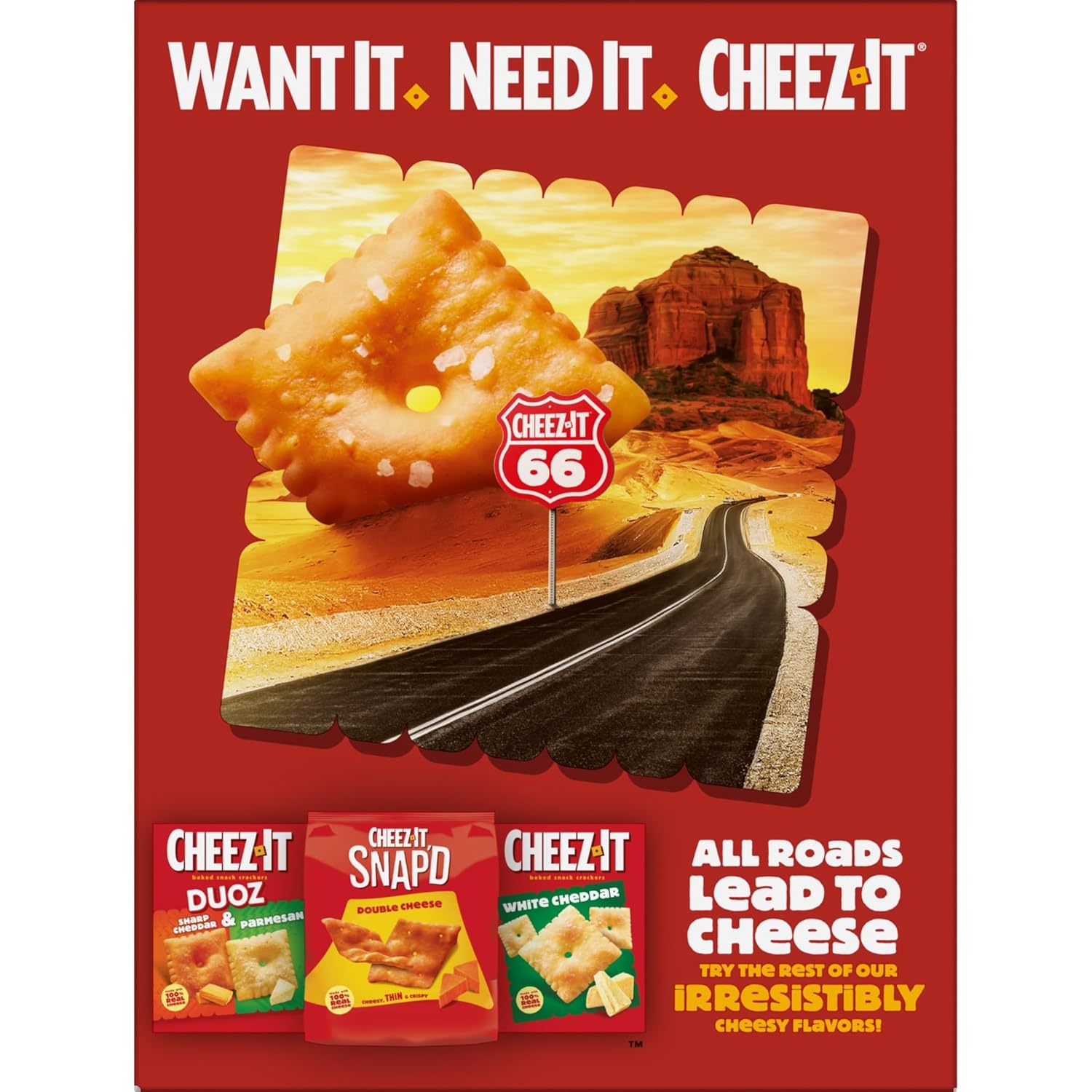 Cheez-It Grooves Sharp White Cheddar Crackers – Thoughtful Snack Bouquet Alternative for Birthdays, Father's Day, and Get-Well Care Packages, 3.25oz 6-Pack