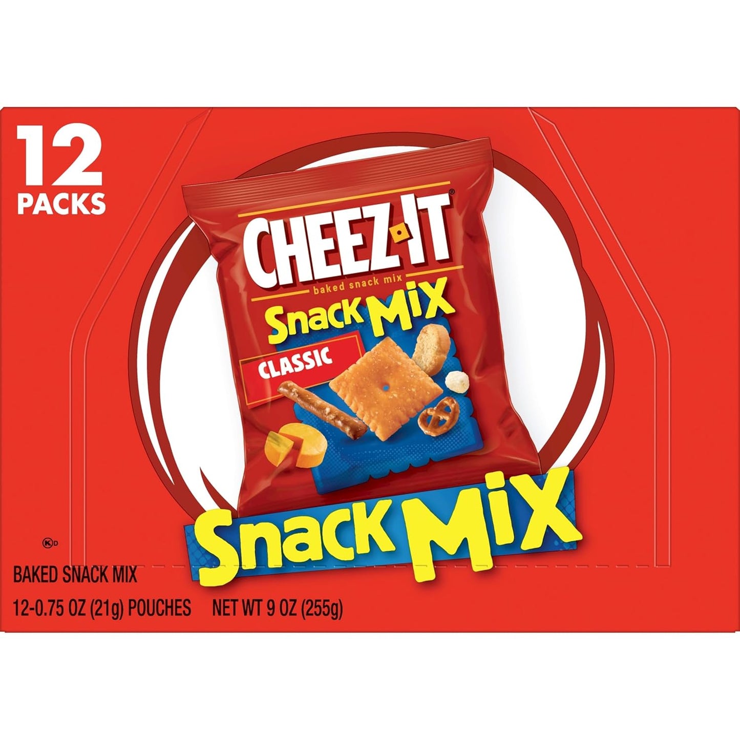 Cheez-It Snack Mix, On-the-Go Snack for Travelers, Sealed Pouches for Long Drives and Day Trips