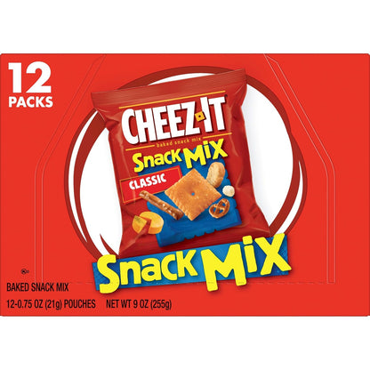 Cheez-It Snack Mix, On-the-Go Snack for Travelers, Sealed Pouches for Long Drives and Day Trips