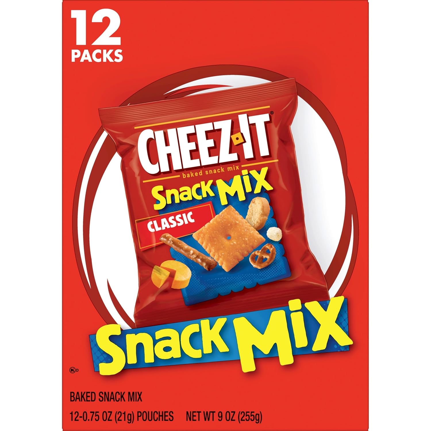Cheez-It Snack Mix, On-the-Go Snack for Travelers, Sealed Pouches for Long Drives and Day Trips