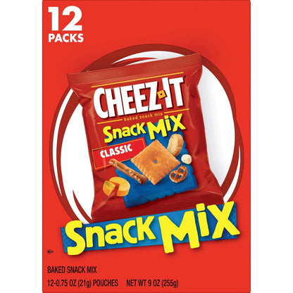 Cheez-It Snack Mix, On-the-Go Snack for Travelers, Sealed Pouches for Long Drives and Day Trips