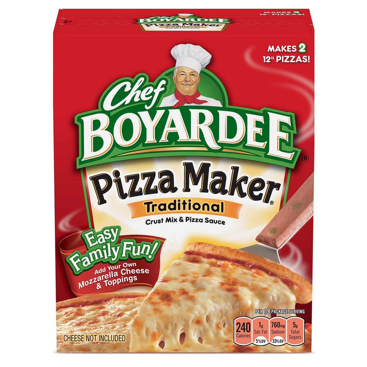 Chef Boyardee Cheese Pizza Maker 31.85 oz – Stocking Stuffer and Pantry Gift for Budget-Conscious Families