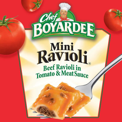 Chef Boyardee Mini Beef Ravioli, 5-Pack Value Gift Set for Busy Parents and Grandparents, 15 oz Cans