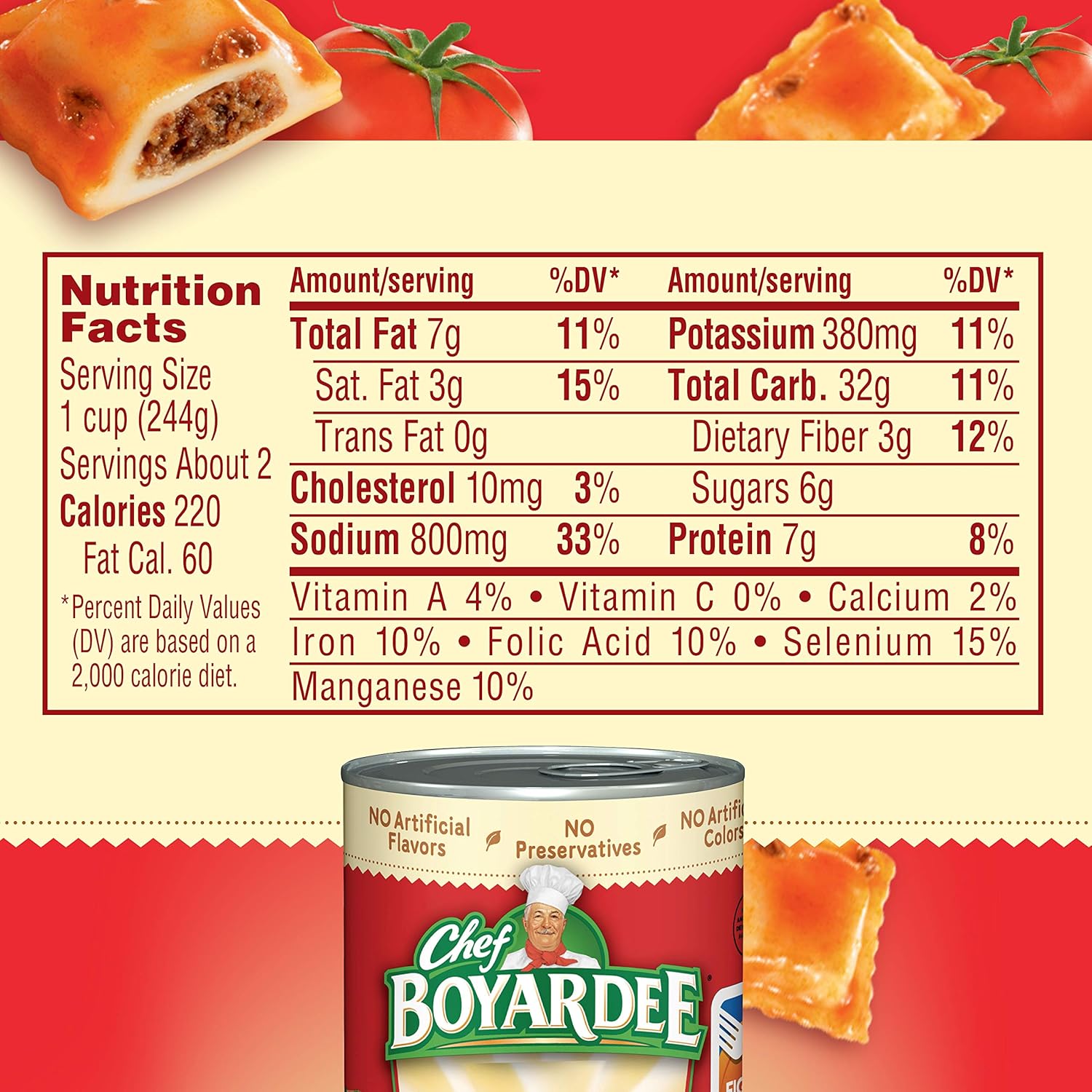 Chef Boyardee Mini Beef Ravioli, 5-Pack Value Gift Set for Busy Parents and Grandparents, 15 oz Cans