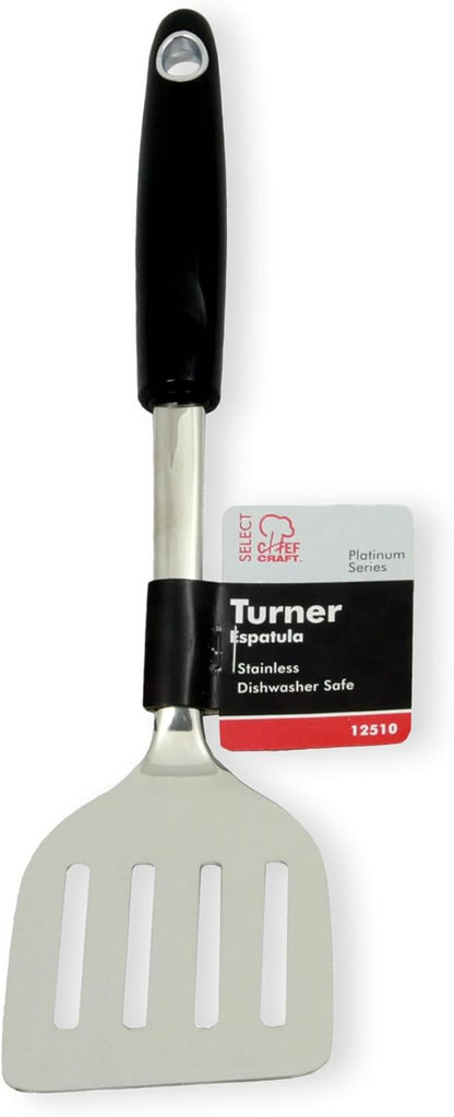Chef Craft Heavy Duty Spatula – Holiday Gift for Mom Who Loves to Cook, 13.5 Inch Stainless Steel Turner