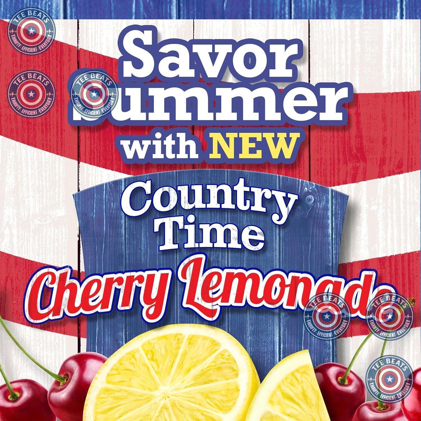 cherry-flavored lemonade profile with no artificial sweeteners or flavors