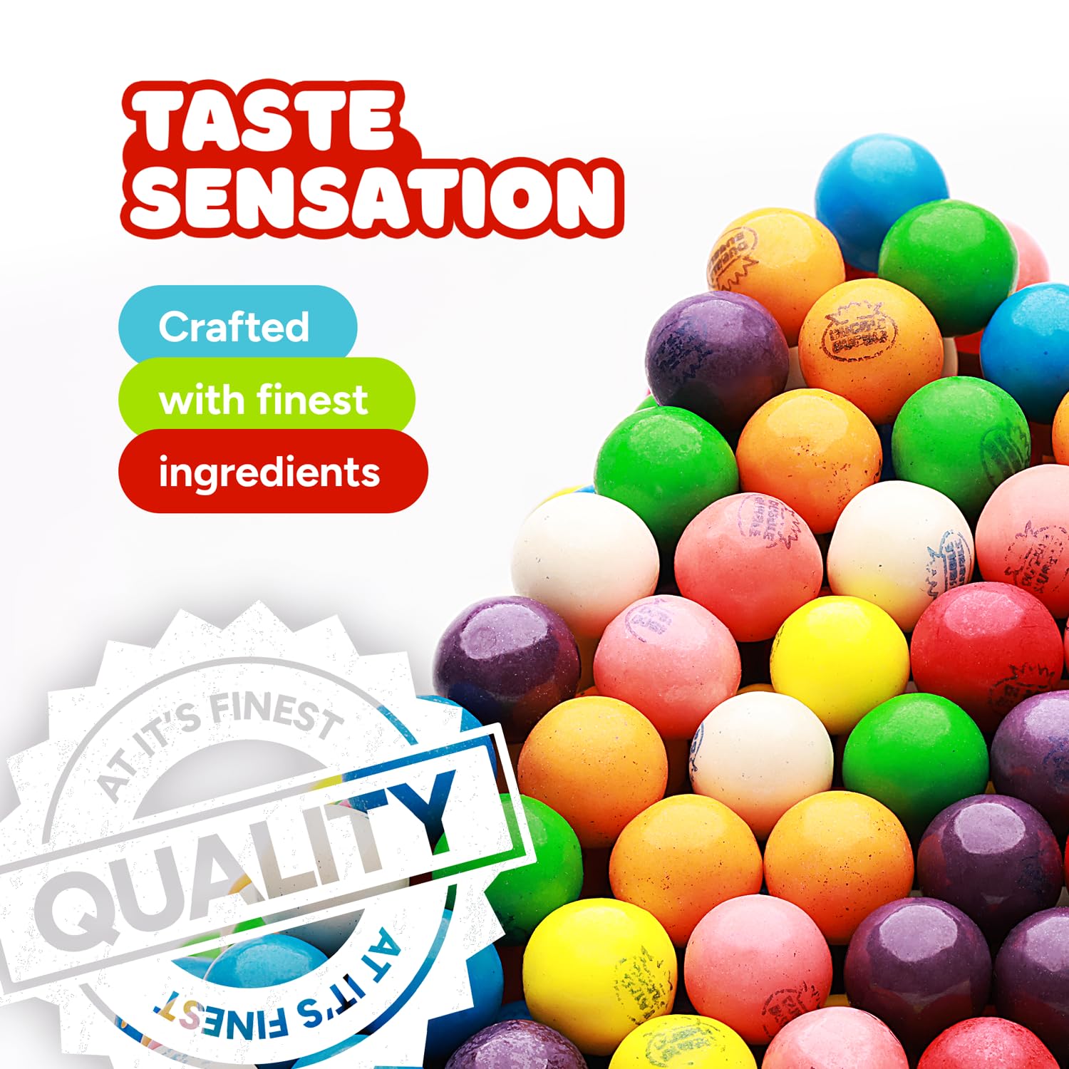 chewy double-bubble texture that softens without losing flavor