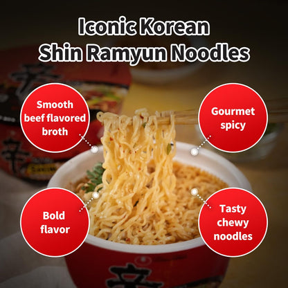 chewy enriched wheat flour and potato starch noodles with bouncy texture
