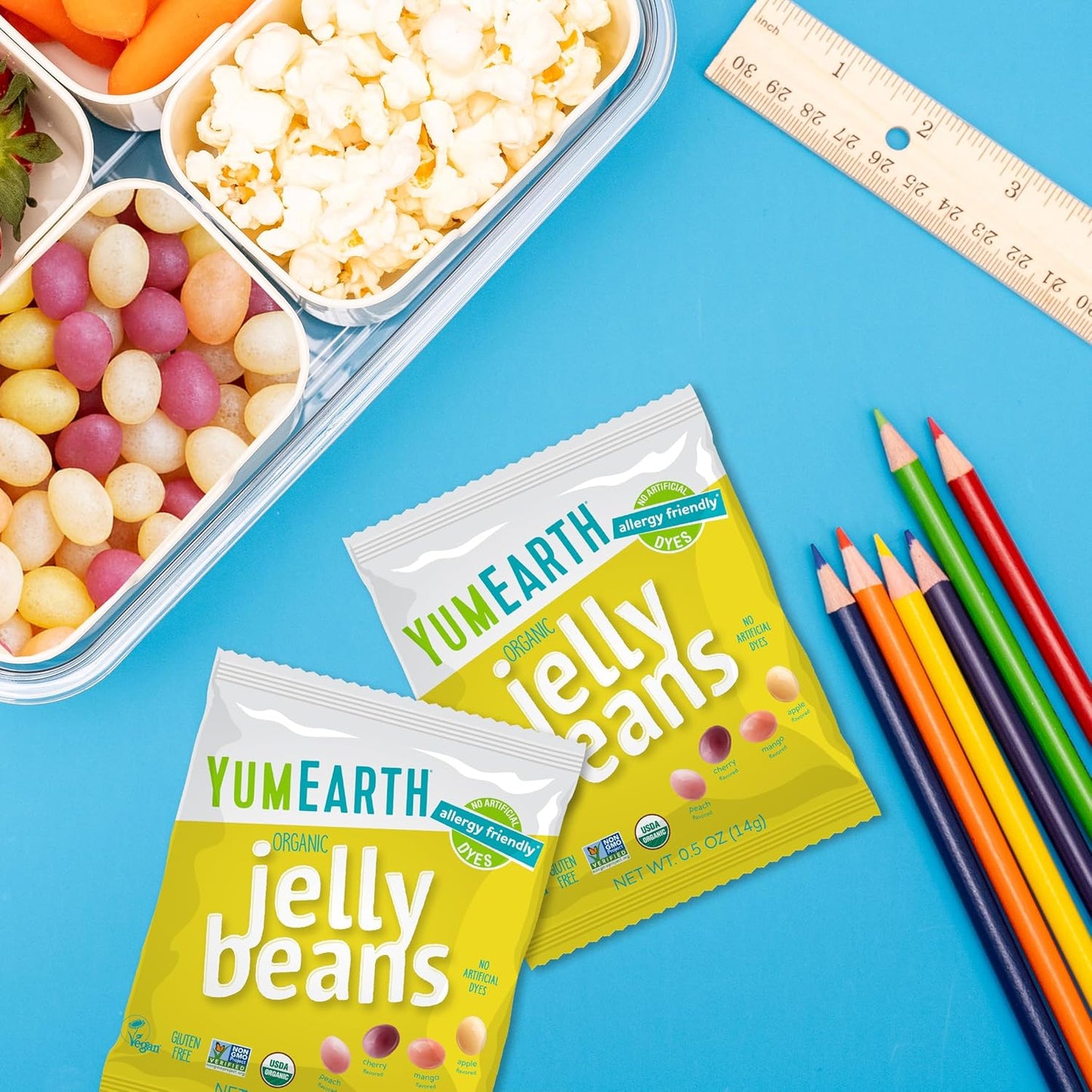 chewy jelly-bean candy form packaged in a resealable can for pantry storage