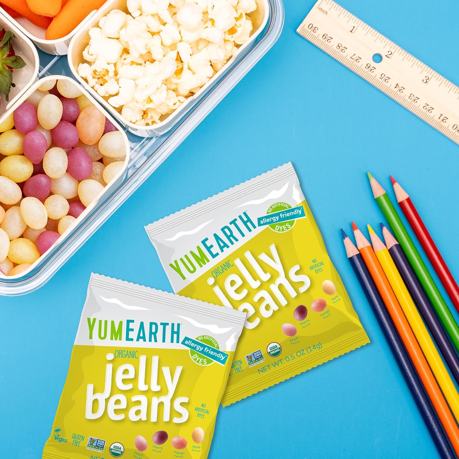 chewy jelly-bean candy form packaged in a resealable can for pantry storage