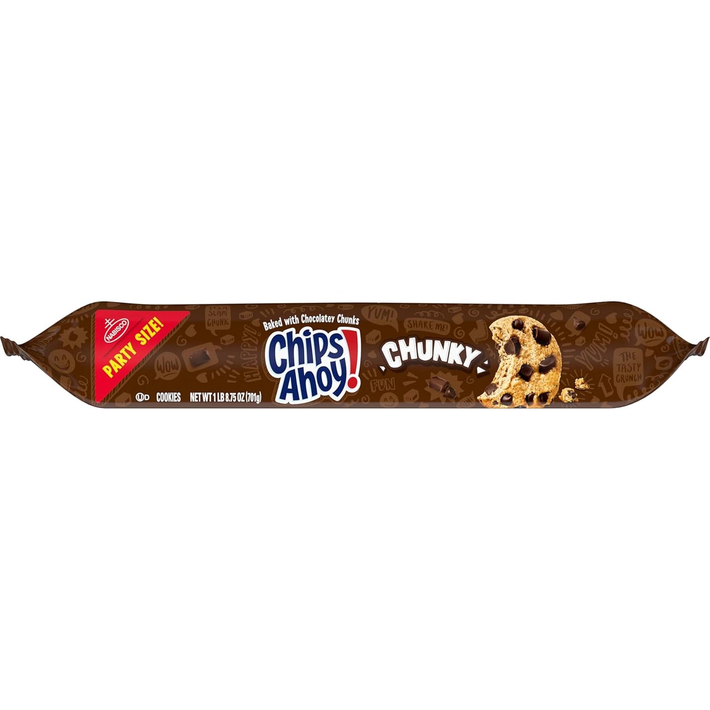 CHIPS AHOY! Chunky Cookies Party Size – Simple Dessert Option for Unfussy Entertaining, 24.75 oz