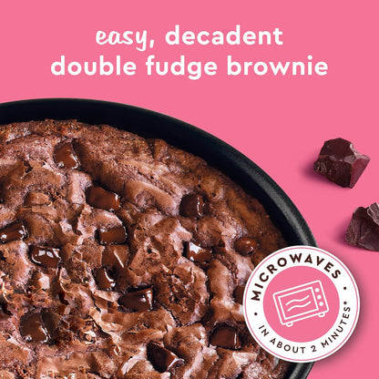 chocolate chunks embedded in rich fudge batter