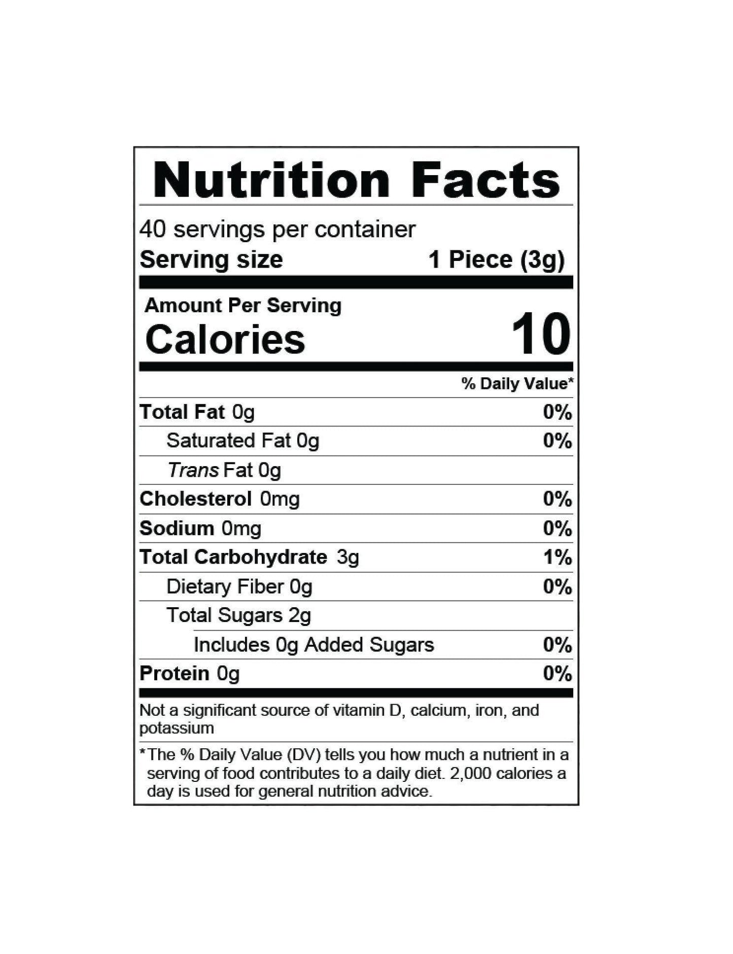 cholesterol-free and fat-free nutritional profile