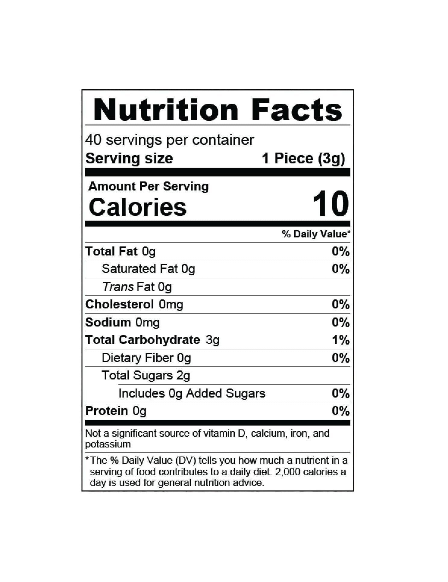 cholesterol-free and fat-free nutritional profile