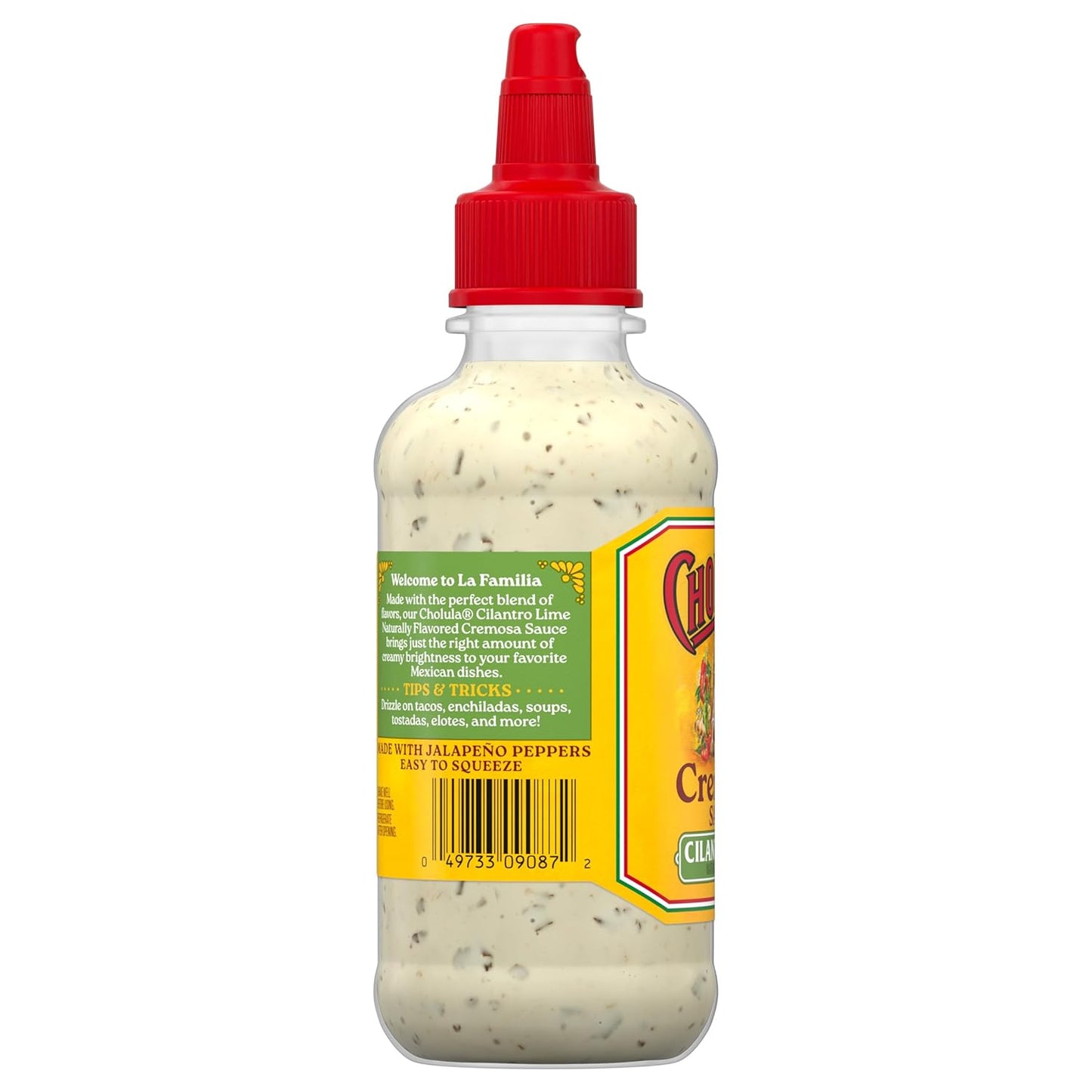 Cholula Cilantro Lime Cremosa Sauce – Bright Flavor Finisher for Sheet-Pan Veggies, Fish Tacos & Egg White Bowls, 8 oz