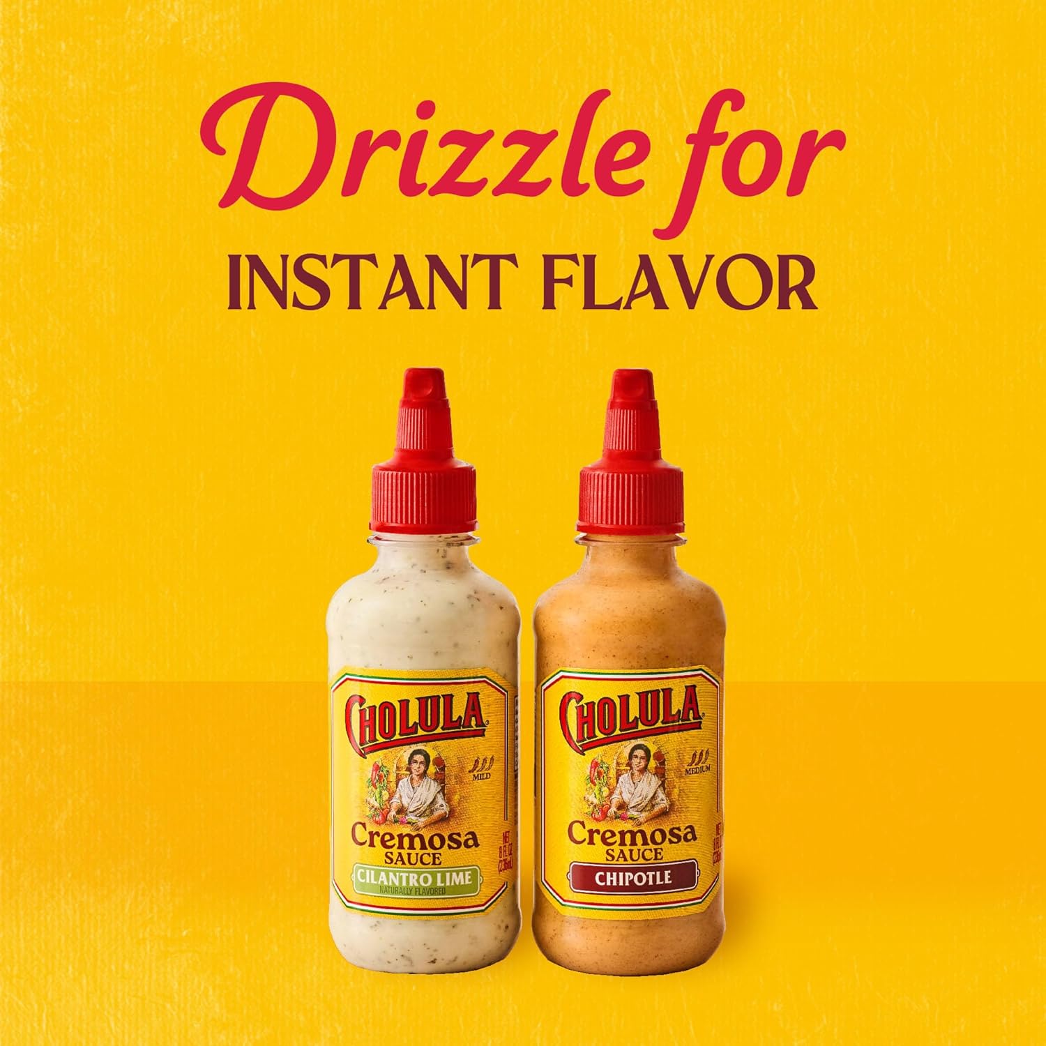 Cholula Cilantro Lime Cremosa Sauce – Bright Flavor Finisher for Sheet-Pan Veggies, Fish Tacos & Egg White Bowls, 8 oz