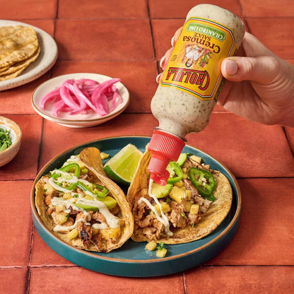 Cholula Cilantro Lime Cremosa Sauce – Bright Flavor Finisher for Sheet-Pan Veggies, Fish Tacos & Egg White Bowls, 8 oz