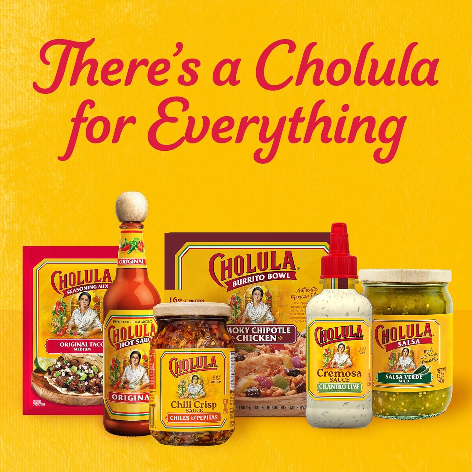 Cholula Mild-Medium Chili Crisp Sauce – Better-For-You Crunchy Finisher for Eggs, Bowls and Vegetables, 8 oz