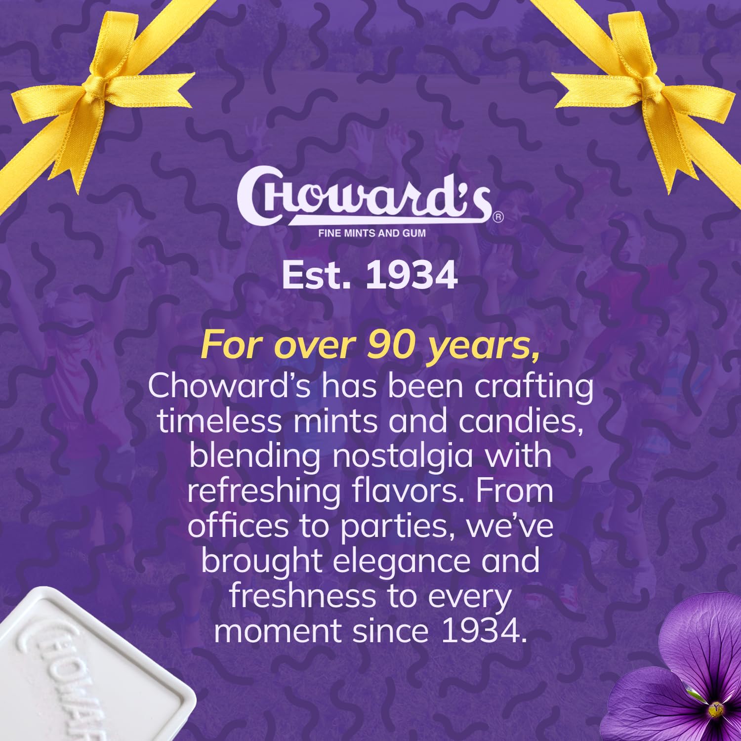 Choward's Violet Mints 6-Pack – Long-Lasting After-Lunch Breath Mints for Office Desks, Client Calls, and Travel Days