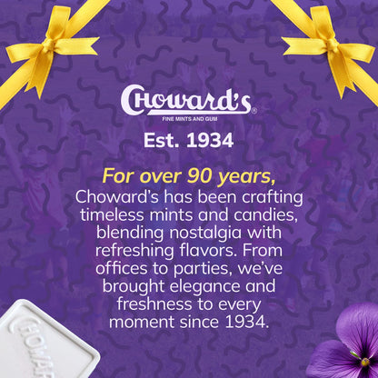 Choward's Violet Mints 6-Pack – Long-Lasting After-Lunch Breath Mints for Office Desks, Client Calls, and Travel Days