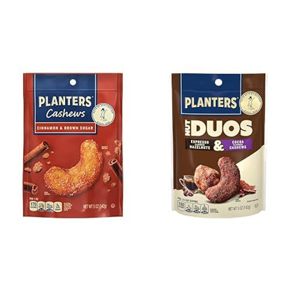 Cinnamon & Brown Sugar + Cocoa Cashews and Espresso Hazelnuts - 10 oz (5 oz per flavor)