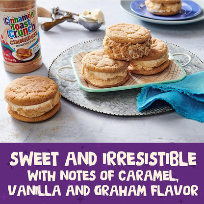 cinnamon-forward blend with layered notes of caramel, vanilla, and graham