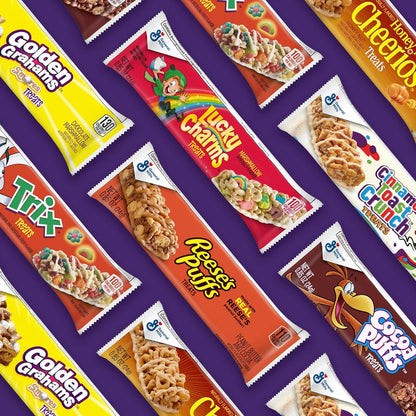 Cinnamon Toast Crunch Cereal Treat Bars, Snack Bars, 8 Ct, 6.8 oz – Fun Gift Basket Addition for Grandkids and Grandparents