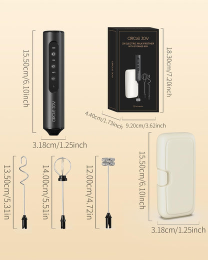 CIRCLE JOY Compact Drink Mixer – Road Trip Companion for Hotel Breakfasts and Picnic Lattes