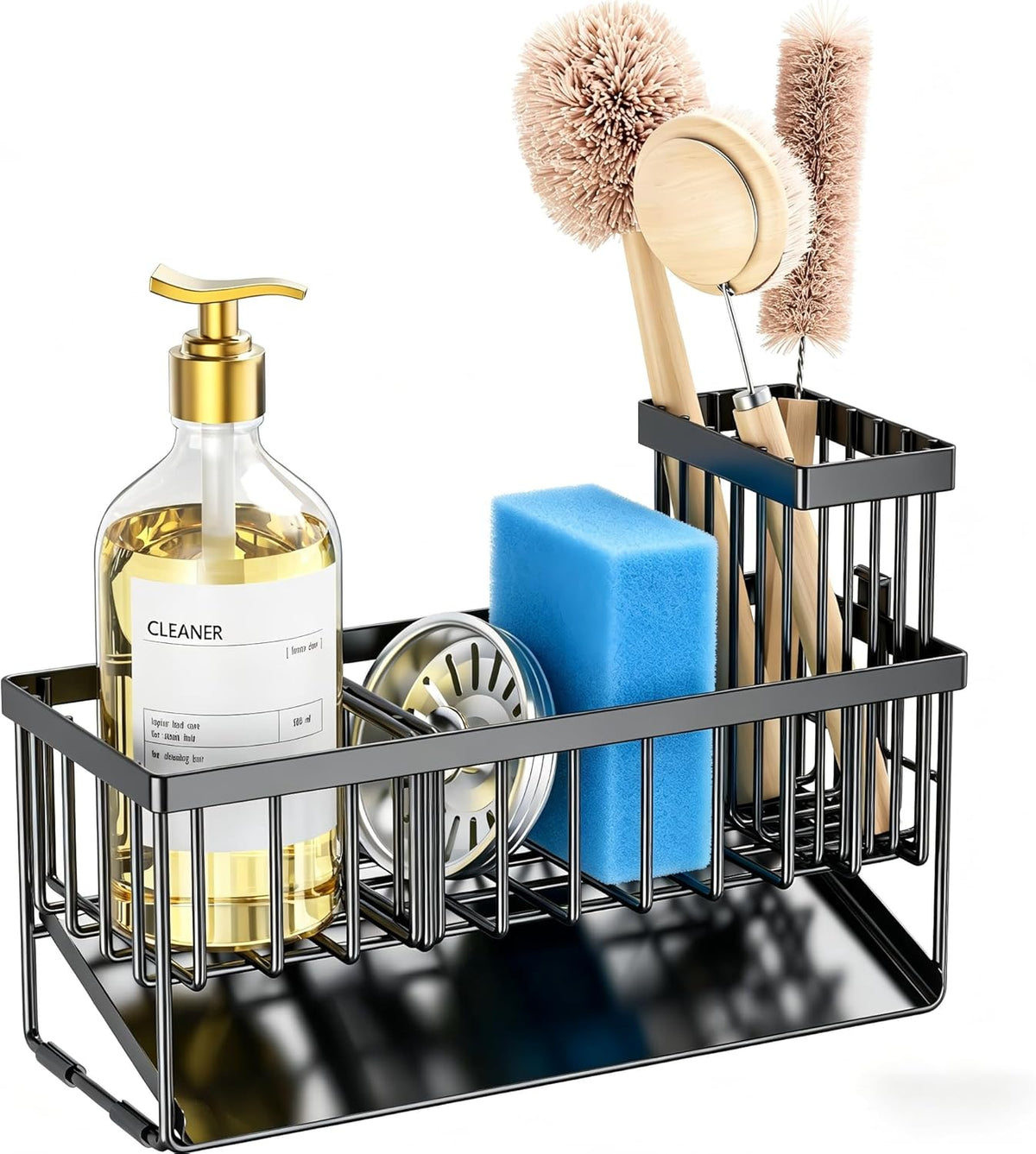 Cisily Self-Draining Sink Organizer – Intentional Kitchen Design, Less-Is-More Sponge Storage