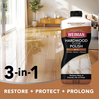 citrus-scented liquid formula designed specifically for finished hardwood surfaces