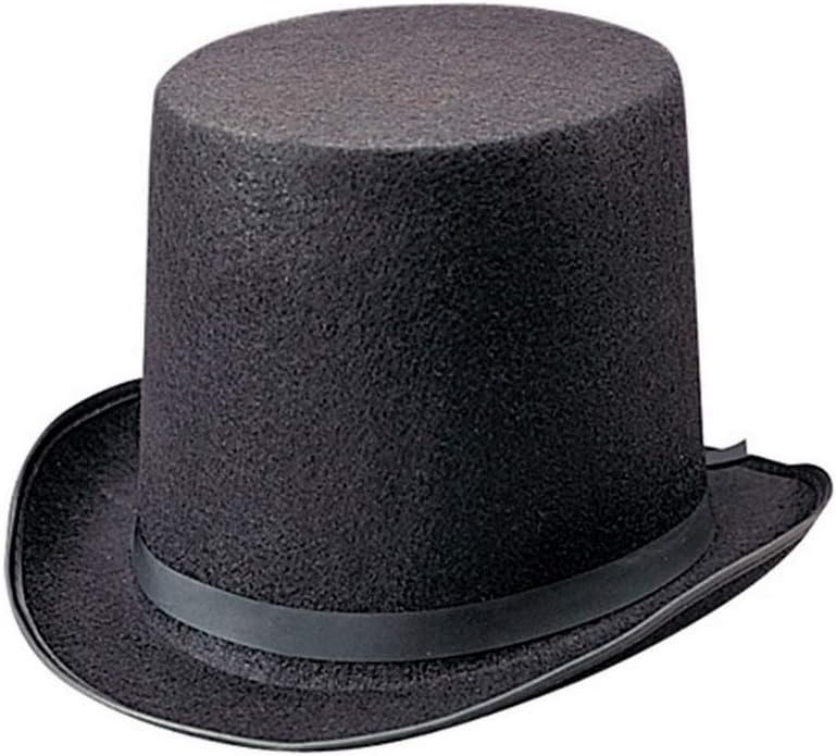 classic black formal top hat silhouette