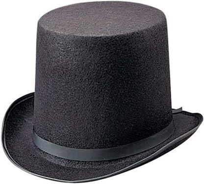 classic black formal top hat silhouette