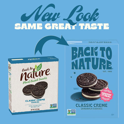 classic creme-filled sandwich cookie format in a 9-ounce resealable box