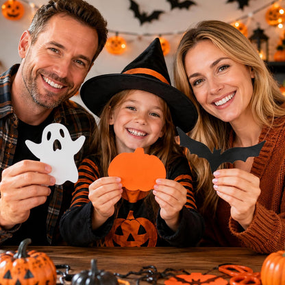 classic shape assortment covering the three most iconic halloween motifs