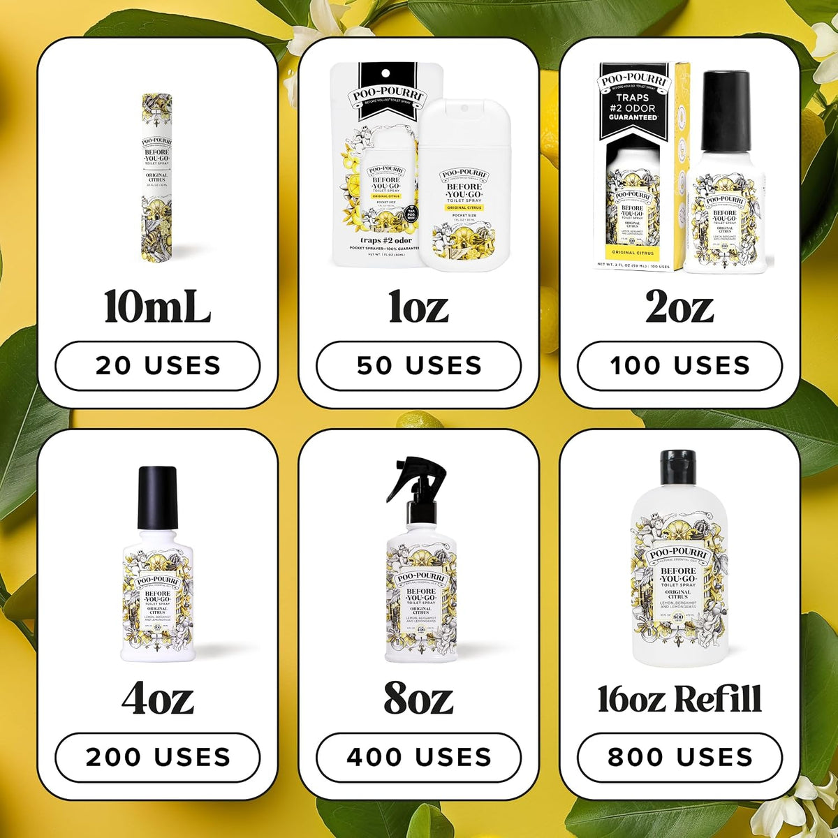 Poo-Pourri Before-You-Go Toilet Spray – Hostess Gift for Dinner Party Hosts, Bathroom Odor Solution 2 oz