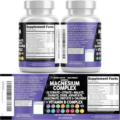 Clean Nutraceuticals Magnesium Complex – 2-Pack Extended Supply Gift for Committed Wellness Seekers