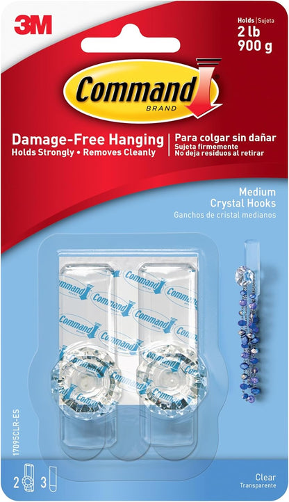 clear crystal transparent finish that blends seamlessly with any wall color or decor
