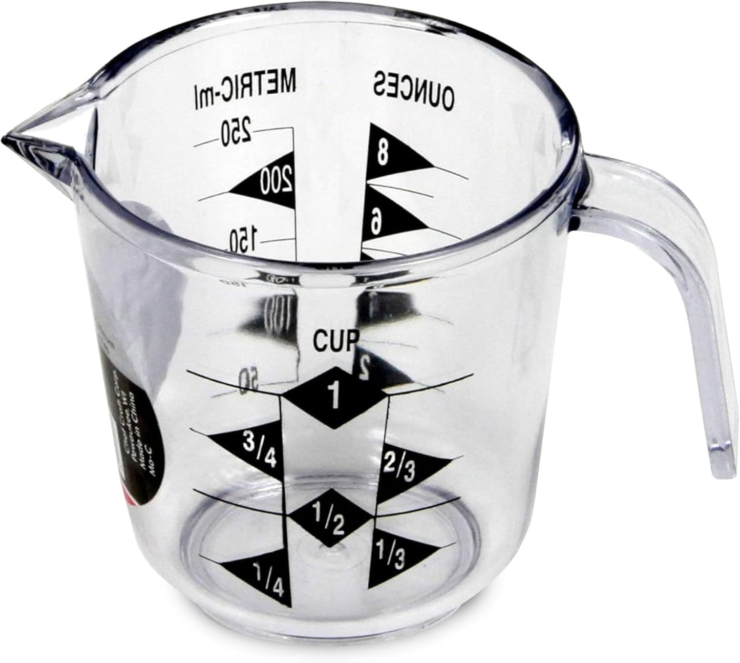 clear durable plastic body that resists breaking on impact
